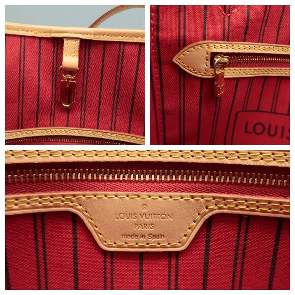 100% Authentic Louis Vuitton Neverfull MM Brown W/P Monogram Canvas Shoulder Bag - Picture 11 of 12